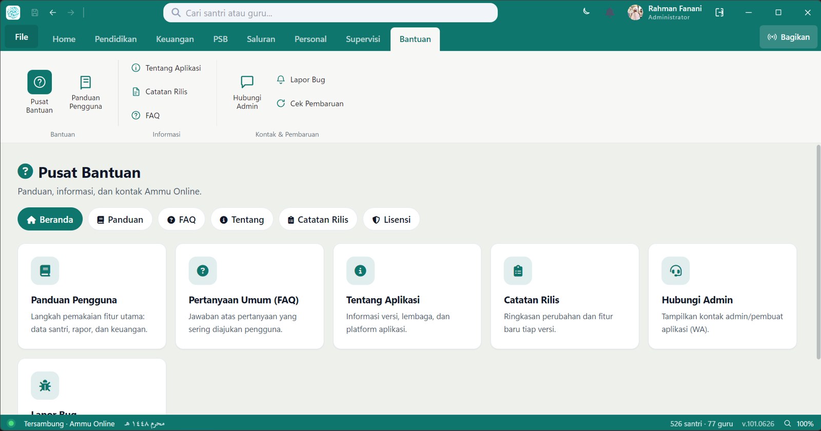 Ammu Online — pusat bantuan