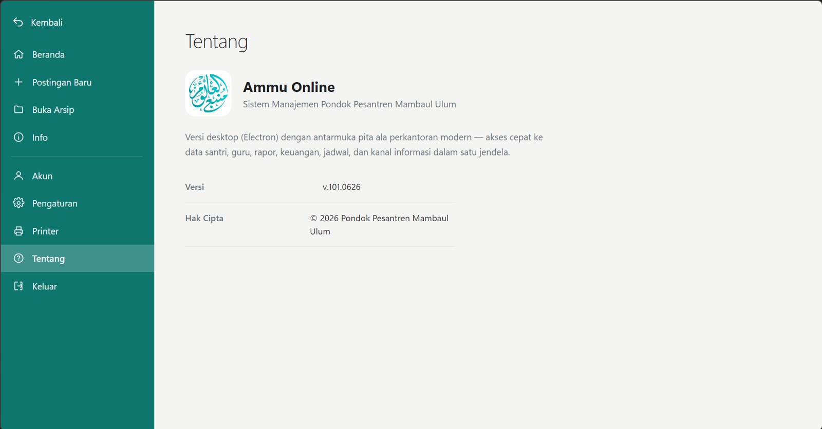 Ammu Online — tentang aplikasi